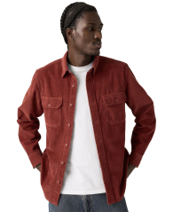 Мужская вельветовая куртка-рубашка Levi's на пуговицах 1159863764 (Коричневый XL)
