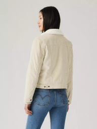 Жіноча вельветова куртка-сорочка Levi's з підкладкою із шерпи 1160185616 (Молочний XL)