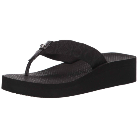 Женские вьетнамки Meena Calvin Klein на платформе 36,5 (6 US) 23,5 см Черный 1159841450