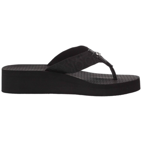 Женские вьетнамки Meena Calvin Klein на платформе 36,5 (6 US) 23,5 см Черный 1159841450