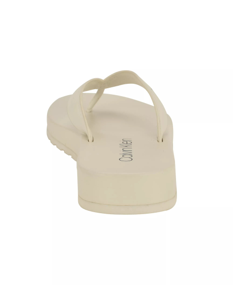 Женские вьетнамки Calvin Klein с логотипом 38,5 (8 US) 25,5 см Молочный 1159845848