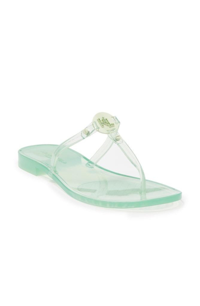 Жіночі в'єтнамки Karl Lagerfeld Paris з логотипом зі страз 36 (6 US) 23 см Зелений 1159853101