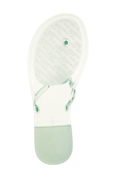 Жіночі в'єтнамки Karl Lagerfeld Paris з логотипом зі страз 36 (6 US) 23 см Зелений 1159853101