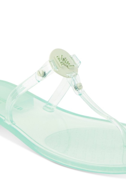 Жіночі в'єтнамки Karl Lagerfeld Paris з логотипом зі страз 36 (6 US) 23 см Зелений 1159853101