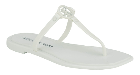 Женские вьетнамки Edhen Calvin Klein с логотипом 39,5 (9 US) 25,7 см Белый 1159853402