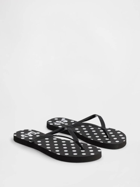 Вьетнамки женские GAP в горошек 40 (9 US) 26,5 см Черный 1159859820