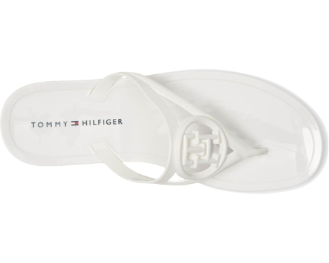 Жіночі в'єтнамки Tommy Hilfiger з логотипом 37,5 (7 US) 24,5 см Білий 1160866370