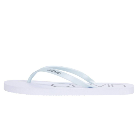 Вьетнамки женские Calvin Klein с логотипом 39,5 (9 US) 26,5 см Белый 1161406989