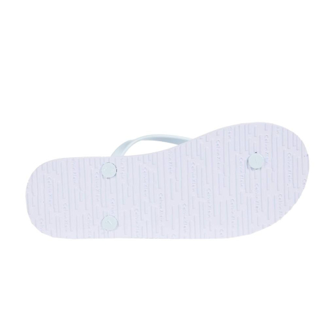 Вьетнамки женские Calvin Klein с логотипом 39,5 (9 US) 26,5 см Белый 1161406989