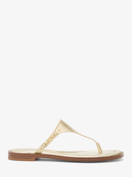 Кожаные ветнамки Daniella Michael Kors 39 (8,5 US) 25 см Золотистый 1163429761