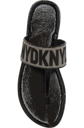 Жіночі в'єтнамки DKNY з логотипом 37,5 (7 US) 24 см Чорний 1159842217