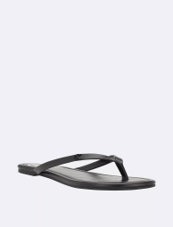 Жіночі в'єтнамки Calvin Klein з екошкіри з логотипом 38 (7,5 US) 25 см Чорний 1159842288