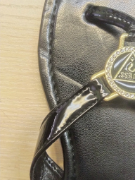 Женские вьетнамки Guess шлепанцы с логотипом из страз 37,5 (7 US) 24,3 см Черный 1159843927