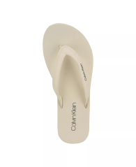 Женские вьетнамки Calvin Klein с логотипом 38,5 (8 US) 25,5 см Молочный 1159845848
