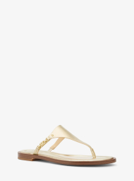 Кожаные ветнамки Daniella Michael Kors 39 (8,5 US) 25 см Золотистый 1163429761