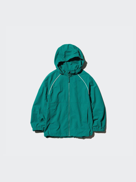 Детская карманная парка UNIQLO с защитой от ультрафиолета 1159840385 (Зеленый 155-165)