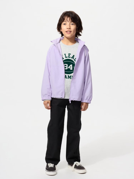 Дитяча кишенькова парка UNIQLO із захистом від ультрафіолету 1159843477 (Бузковий 125-135)