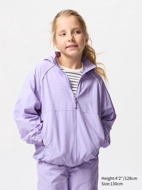 Дитяча кишенькова парка UNIQLO із захистом від ультрафіолету 1159843477 (Бузковий 125-135)