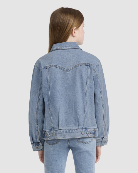 Детская джинсовая куртка Levi's с вышивкой 1159863545 (Синий 140-155 см) на рост 140-155 см