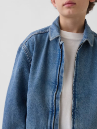 Джинсовая куртка GAP на молнии 1159859229 (Синий L) на рост 140 см