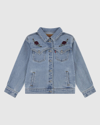 Детская джинсовая куртка Levi's с вышивкой 1159863545 (Синий 140-155 см) на рост 140-155 см