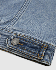 Детская джинсовая куртка Levi's с вышивкой 1159863545 (Синий 140-155 см) на рост 140-155 см