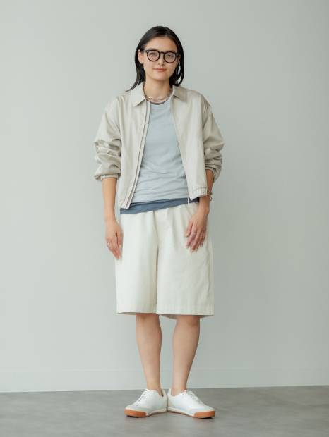 Куртка легкая UNIQLO на молнии 1159839842 (Бежевый XXL)
