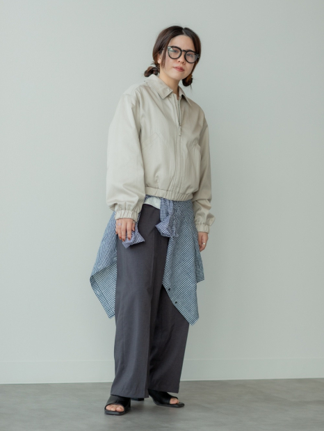 Куртка легкая UNIQLO на молнии 1159839842 (Бежевый XXL)
