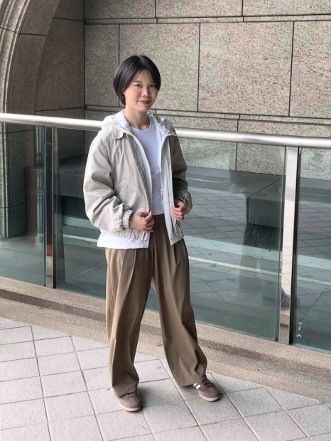 Куртка легкая UNIQLO на молнии 1159839842 (Бежевый XXL)
