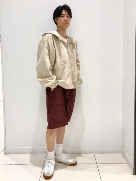 Легка куртка Uniqlo ветровка з капюшоном 1159839972 (Молочний 3XL)