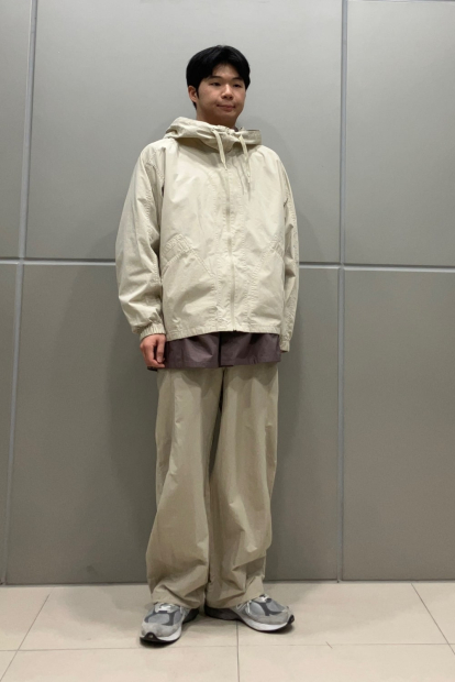 Легка куртка Uniqlo ветровка з капюшоном 1159839972 (Молочний 3XL)