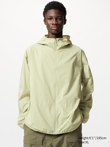 Ветровка с защитой от ультрафиолета Uniqlo легкая куртка UV Protection 1159839995 (Зеленый XXL)