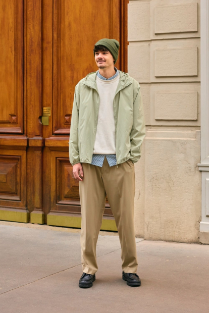 Ветровка с защитой от ультрафиолета Uniqlo легкая куртка UV Protection 1159839995 (Зеленый XXL)