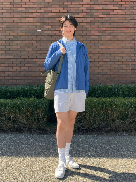 Ветровка с защитой от ультрафиолета UPF50+ Uniqlo 1159843460 (Синий M)