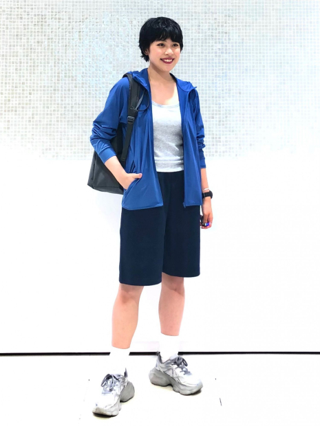 Ветровка с защитой от ультрафиолета UPF50+ Uniqlo 1159843460 (Синий M)