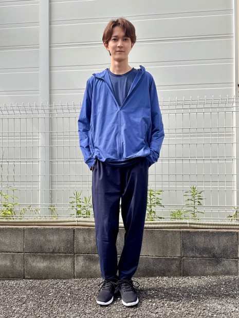 Ветровка с защитой от ультрафиолета UPF50+ Uniqlo 1159843460 (Синий M)