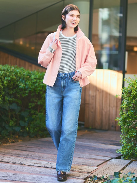Ветровка Uniqlo легкая куртка 1159842663 (Розовый XXL)