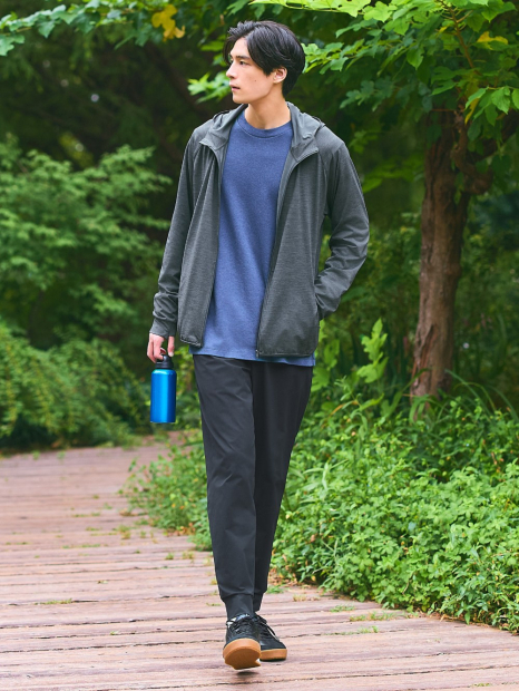 Ветровка с защитой от ультрафиолета UPF40+ Uniqlo 1159843380 (Серый XXL)