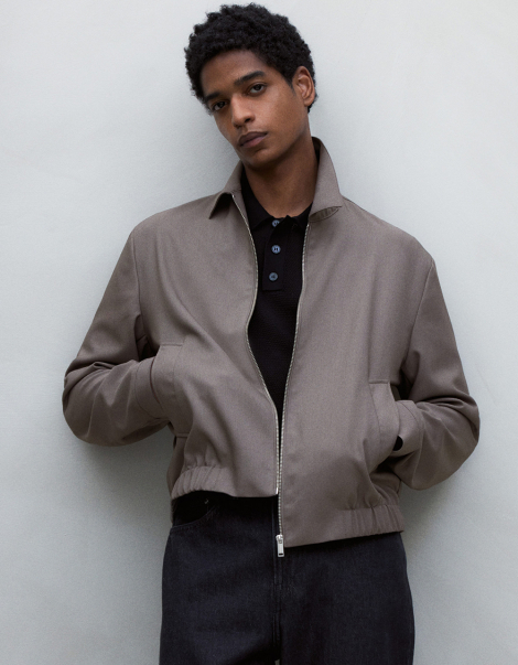 Чоловіча ветровка H&M 1159844118 (Сірий L)
