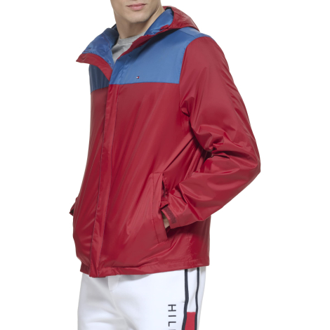 Ветровка мужская Tommy Hilfiger легкая водонепроницаемая куртка с капюшоном 1159846120 (Красный 3XL)