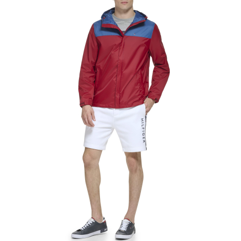Ветровка мужская Tommy Hilfiger легкая водонепроницаемая куртка с капюшоном 1159846120 (Красный 3XL)