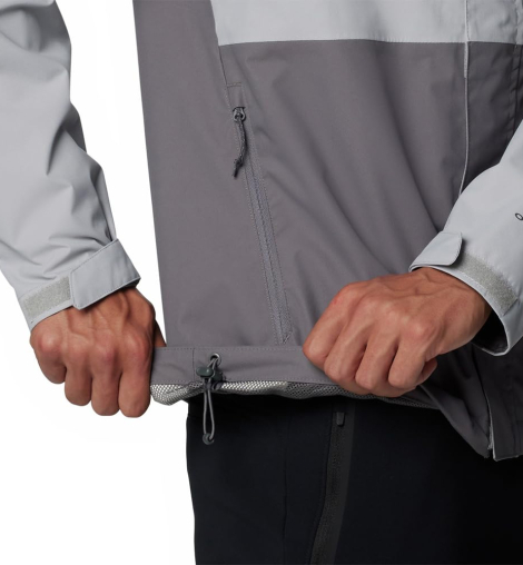 Мужская ветровка Columbia с капюшоном 1159847107 (Серый 3X)