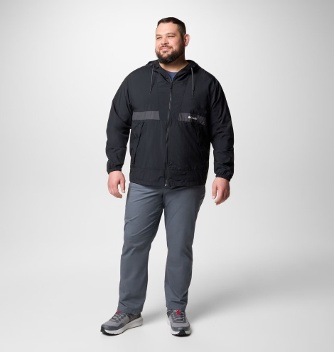 Мужская ветровка Columbia с капюшоном и защитой от солнца UPF 50 1159847118 (Черный 1X)