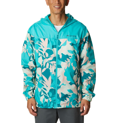 Мужская ветровка Columbia с капюшоном и защитой от солнца UPF 40 1159848603 (Голубой 1X)