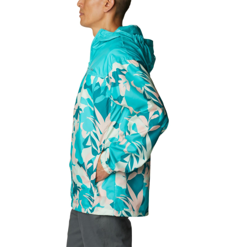 Мужская ветровка Columbia с капюшоном и защитой от солнца UPF 40 1159848603 (Голубой 1X)