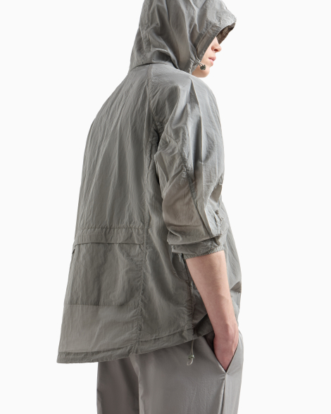 Мужская ветровка Armani Exchange с капюшоном 1159849676 (Серый XL)