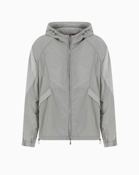 Мужская ветровка Armani Exchange с капюшоном 1159849676 (Серый XL)