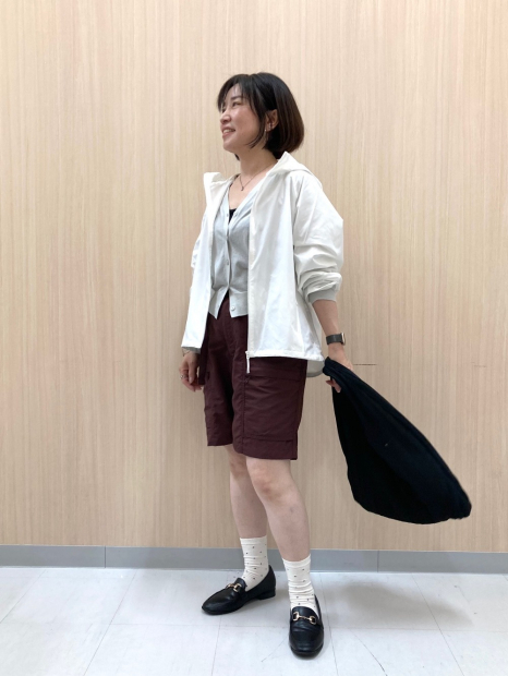 Ветровка женская Uniqlo компактная легкая куртка с капюшоном 1159850348 (Белый XXL)