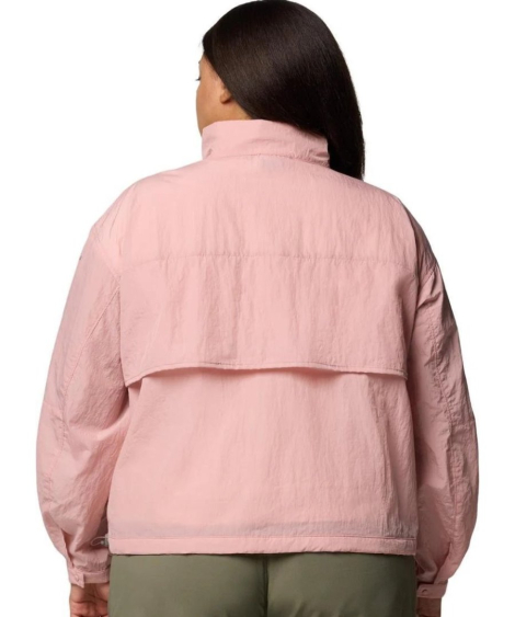 Женская ветровка Columbia на молнии 1159852074 (Розовый 1X)