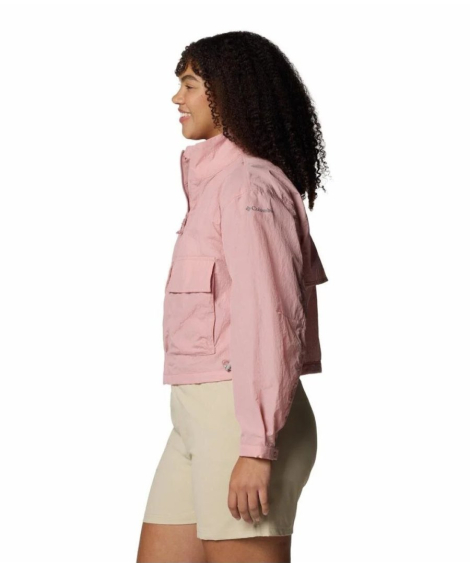 Женская ветровка Columbia на молнии 1159852074 (Розовый 1X)
